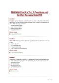 EKG NHA Practice Test 1 Questions and Verified Answers UpdaTED&NewLine;
