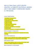 MSN 612 FINAL EXAM &vert;LATEST UPDATED 2026&sol;2027 &vert;A COMPLETE SOLUTION ALL ANSWERS GET IT 100&percnt; CORRECT &vert;VERIFIED BEST GRADED A&plus; FOR SUCCESS
