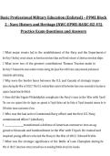 Basic Professional Military Education &lpar;Enlisted&rpar; PPME Block 2 Navy History and Heritage &lpar;NWC-EPME-BASIC-B2-V5&rpar; Practice Exam Questions and Answers&comma; 2027&sol;2028 Exam Preparation Material