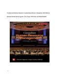 Test Bank And Solutions Manual For Canadian Human Resource Management 14th Edition By Schwind&comma; Uggerslev&comma; Wagar&comma; Fassina & Halinski &vert; ISBN 9781265688615