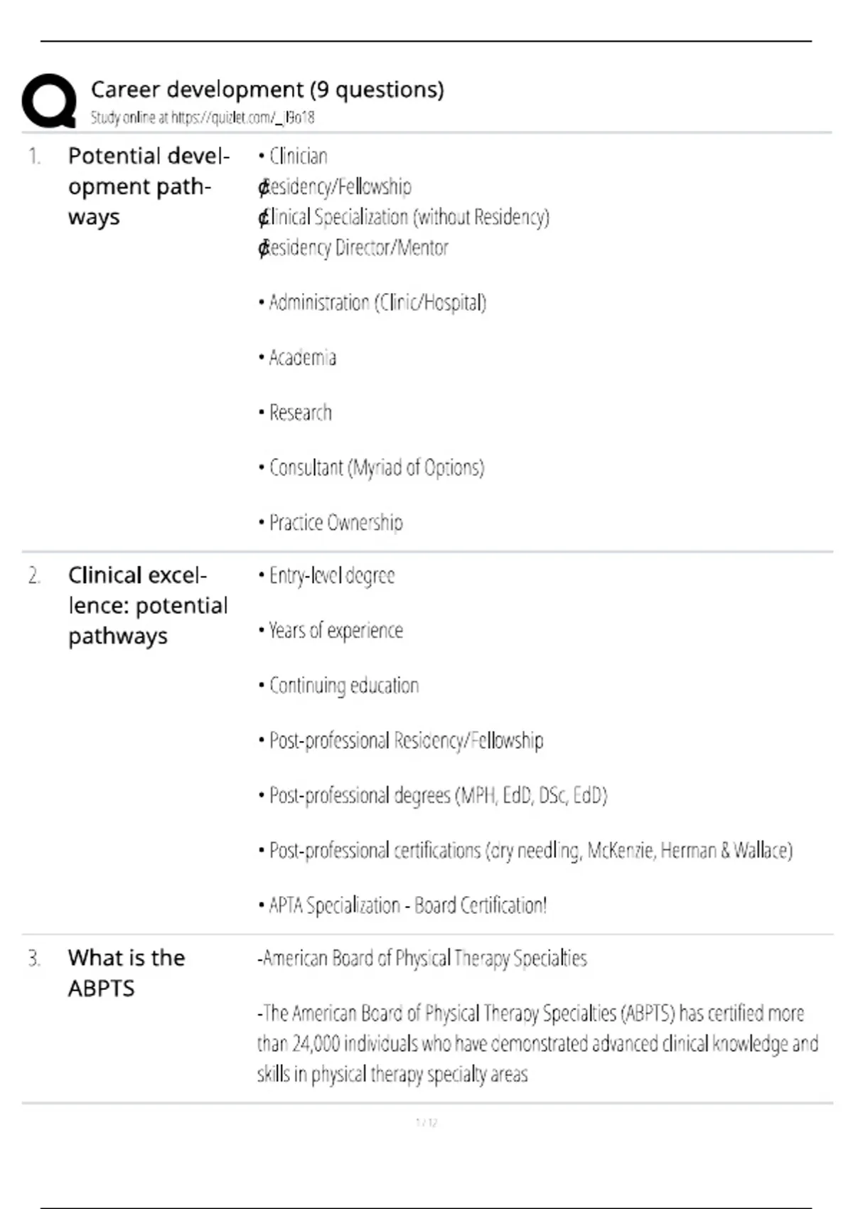 Career Development Exam Prep / 9 Practice Questions & Study Guide ...