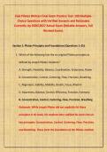Club Pilates Written Final Exam Practice Test&colon; 100 Multiple-Choice Questions with Verified Answers and Rationales Currently Up 20262027 Actual Exam &lpar;Reliable Answers&comma; Full Revised Exam&rpar;&period;