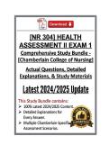 NR 304 Health Assessment II Exam 1 Study Bundle &vert; Chamberlain College &vert; Latest 2026&sol;2027 Update &lpar;PDF&rpar; 