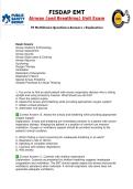 FISDAP EMT - Airway and Breathing Unit Exam 2027 &vert;Accurate Verified 