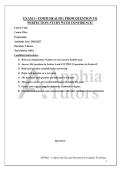EXAM 1 - COMM HEALTH &vert; FROM QUESTION TO&NewLine;PERFECTION&vert; STUDY WITH CONFIDENCE&excl;