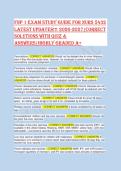 NURS 5432 FNP 1 Exam Study Guide 2026&sol;2027 &vert; UTA Midterm & Final Review with Verified Q&A
