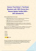 Cannon Trust School  &vert; Test Exam Questions with 100&percnt; Correct Ans &vert; Newest Update Verified 2026 &ndash; 2027 &lpar;Graded A&plus;&rpar;&NewLine; &NewLine;
