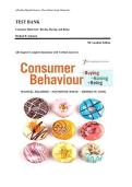 Test Bank for Consumer Behaviour&colon; Buying&comma; Having&comma; and Being 7th Canadian Edition by Solomon&comma; White & Dahl &ndash; All Chapters&comma; Complete Questions & Answers