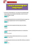 NSG 121 Health Assessment - Herzing &NewLine;Exam 4 Study Guide 