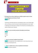 NSG 121 Health Assessment - Herzing NSG 121 Exam 3  questions with complete solution