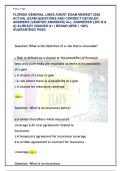 Florida General Lines Agent 2-20 Exam Prep &lpar;Latest 2026&rpar; &vert; 205 Verified Q&As & Detailed Rationales