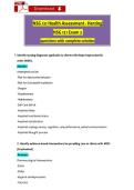 NSG 121 Health Assessment - Herzing NSG 121 Exam 2  questions with complete solution
