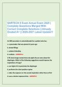 SARTECH II Exam Actual Exam 2025 &vert; &NewLine;Complete Questions Merged With &NewLine;Correct Complete Solutions &vert;&vert; Already &NewLine;Graded A&plus; &vert;&vert; 2026-2027 Latest Update&excl;&excl;&excl;