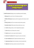 NSG 121 Health Assessment - Herzing &NewLine;Exam 2 Study Guide