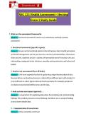 NSG 121 Health Assessment - Herzing &NewLine;Exam 1 Study Guide
