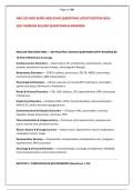 NSG 223 MED SURG HESI EXAM QUESTIONS LATEST EDITION 2026 &NewLine;2027 VERSION SOLVED QUESTIONS & ANSWERS 