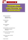 NUR 210 Exam 3 Review Principles of Pharmacology - Galen 100&percnt; Guarantee passing score 