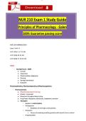 NUR 210 Exam 1 Study Guide Principles of Pharmacology - Galen 100&percnt; Guarantee passing score 