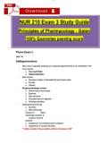 NUR 210 Exam 3 Study Guide Principles of Pharmacology - Galen 100&percnt; Guarantee passing score
