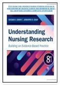 Test Bank for Understanding Nursing Research 8th Edition by Susan K&period; Grove and Jennifer R&period; Gray &ndash; Chapters 1&ndash;14 with Complete Study Guide