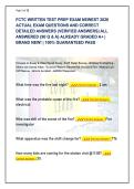 FCTC Firefighter Written Test Prep Exam &lpar;Latest 2026&rpar; &vert; 90 Verified Q&As & Detailed Rationales