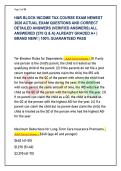 H&R Block Income Tax Course Final Exam Guide &lpar;Latest 2026&rpar; &vert; 570 Verified Q&As & Detailed Rationales