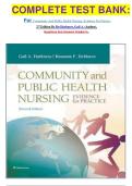 COMPLETE TEST BANK&colon;&NewLine;For Community And Public Health Nursing&colon; Evidence For Practice&NewLine;2nd Edition By Rn Harkness&comma; Gail A&period; &lpar;Author&rpar;&comma;&NewLine;Questions And Answers Graded A&plus;&period;&NewLine;