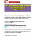 AANP Family Nurse Practitioner Certification Exam &NewLine;Questions and Verified Answers &NewLine;100&percnt; Guarantee Pass