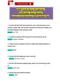 AANP Family Nurse Practitioner  &NewLine;Certification Exam Review  &NewLine;Questions and Verified Answers&comma;100&percnt; Guarantee Pass
