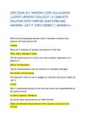 USPS EXAM 421 WINDOW CLERK SSA ACADEMY &vert;LATEST UPDATED 2026&sol;2027 &vert;A COMPLETE SOLUTION WITH VERIFIED QUESTIONS AND ANSWERS &vert;GET IT 100&percnt; CORRECT &vert;GRADED A&plus; 