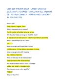 USPS SSA WINDOW EXAM &vert;LATEST UPDATED 2026&sol;2027 &vert;A COMPLETE SOLUTION ALL ANSWERS GET IT 100&percnt; CORRECT &vert;VERIFIED BEST GRADED A&plus; FOR SUCCESS