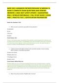 NURS 5315&colon; ADVANCED PATHOPHYSIOLOGY GI MODULE 9&comma; &NewLine;EXAM 5 COMPLETE EXAM QUESTIONS AND VERIFIED &NewLine;ANSWERS &vert; 2026&ndash;2027 LATEST UPDATE &vert; GUARANTEED &NewLine;PASS &vert; DETAILED RATIONALES &vert; FULL STUDY GUIDE &vert; EXAM &NewLine;PREP &vert; PRACTICE TEST &vert; CERTIFICATION PREPARATION
