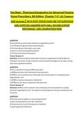 Test Bank - Pharmacotherapeutics for Advanced Practice Nurse Prescribers&comma; 6th Edition  Chapter 1-57 &vert; All Chapters&vert; 2026 Updated &vert; WITH MOST TESTED EXAM 300 TOP QUESTIONS AND CERTIFIED ANSWERS WITH WELL REVISED EXPERT RATIONALES &vert; 100&percnt; GUARANTEED PASS
