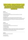 Test Bank Complete&lowbar; Anatomy and Physiology&colon; The Unity of Form and Function 10th Edition All Chapter 1-29&vert;WITH MOST TESTED EXAM 300 TOP QUESTIONS AND CERTIFIED ANSWERS WITH WELL REVISED EXPERT RATIONALES &vert; 100&percnt; GUARANTEED PASS