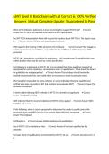 ASNT Level III Basic Exam with all Correct & 100&percnt; Verified Answers &vert;Actual Complete Update &vert;Guaranteed to Pass