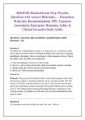 2026 EMS Hazmat Exam Prep&colon; Practice &NewLine;Questions with Answer Rationales &mdash; Hazardous &NewLine;Materials&comma; Decontamination&comma; PPE&comma; Exposure &NewLine;Assessment&comma; Emergency Response&comma; Safety & &NewLine;Clinical Scenarios Study Guide