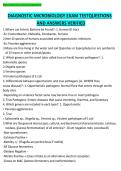 Diagnostic Microbiology Exam Test Questions and Answers &vert; Verified Study Guide&comma; Practice Questions & Complete Exam Preparation