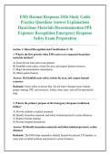 EMS Hazmat Response 2026 Study Guide &NewLine;Practice Questions Answer Explanations &NewLine;Hazardous Materials Decontamination PPE &NewLine;Exposure Recognition Emergency Response &NewLine;Safety Exam Preparation
