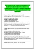Mass Casualty Triage & Disaster Management 2026 &NewLine;Study Guide&colon; Practice Questions with Answer &NewLine;Explanations START Triage &bull; Patient Prioritization &bull; &NewLine;Disaster Management &bull; Emergency Response &bull; Exam &NewLine;Preparation