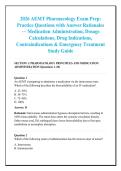 2026 AEMT Pharmacology Exam Prep&colon; &NewLine;Practice Questions with Answer Rationales &NewLine;&mdash; Medication Administration&comma; Dosage &NewLine;Calculations&comma; Drug Indications&comma; &NewLine;Contraindications & Emergency Treatment &NewLine;Study Guide