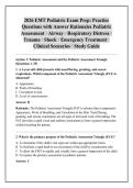 2026 EMT Pediatric Exam Prep&colon; Practice &NewLine;Questions with Answer Rationales Pediatric &NewLine;Assessment &CenterDot; Airway &CenterDot; Respiratory Distress &CenterDot; &NewLine;Trauma &CenterDot; Shock &CenterDot; Emergency Treatment &CenterDot; &NewLine;Clinical Scenarios &CenterDot; Study Guide