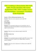 EMT Cardiology & Resuscitation 2026 Study &NewLine;Guide&colon; Practice Questions with Answer &NewLine;Explanations CPR &bull; AED &bull; Cardiac Arrest &bull; &NewLine;ECG Recognition &bull; Assessment &bull; Treatment &bull; &NewLine;Exam Preparation