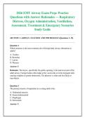 2026 EMT Airway Exam Prep&colon; Practice &NewLine;Questions with Answer Rationales &mdash; Respiratory &NewLine;Distress&comma; Oxygen Administration&comma; Ventilation&comma; &NewLine;Assessment&comma; Treatment & Emergency Scenarios &NewLine;Study Guide