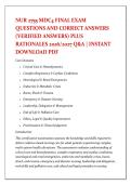 NUR 2755 MDC4 FINAL EXAM &NewLine;QUESTIONS AND CORRECT ANSWERS &NewLine;&lpar;VERIFIED ANSWERS&rpar; PLUS &NewLine;RATIONALES 2026&sol;2027 Q&A &vert; INSTANT &NewLine;DOWNLOAD PDF