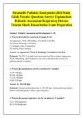 Paramedic Pediatric Emergencies 2026 Study &NewLine;Guide Practice Questions Answer Explanations &NewLine;Pediatric Assessment Respiratory Distress &NewLine;Trauma Shock Resuscitation Exam Preparation