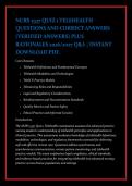 NURS 5337 QUIZ 1 TELEHEALTH &NewLine;QUESTIONS AND CORRECT ANSWERS &NewLine;&lpar;VERIFIED ANSWERS&rpar; PLUS &NewLine;RATIONALES 2026&sol;2027 Q&A &vert; INSTANT &NewLine;DOWNLOAD PDF&period;