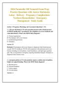 2026 Paramedic OB Neonatal Exam Prep&colon; &NewLine;Practice Questions with Answer Rationales &NewLine;Labor &CenterDot; Delivery &CenterDot; Pregnancy Complications &CenterDot; &NewLine;Newborn Resuscitation &CenterDot; Emergency &NewLine;Management &CenterDot; Study Guide