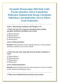 Paramedic Pharmacology 2026 Study Guide &NewLine;Practice Questions Answer Explanations &NewLine;Medication Administration Dosage Calculations &NewLine;Indications Contraindications Adverse Effects &NewLine;Exam Preparation 