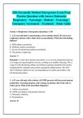 2026 Paramedic Medical Emergencies Exam Prep&colon; &NewLine;Practice Questions with Answer Rationales &NewLine;Respiratory &CenterDot; Neurologic &CenterDot; Diabetic &CenterDot; Toxicology &CenterDot; &NewLine;Emergency Assessment &CenterDot; Treatment &CenterDot; Study Guide