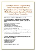 2026 AEMT Clinical Judgment Study &NewLine;Guide Practice Questions Answer &NewLine;Explanations Airway Cardiology Trauma &NewLine;Medical Emergencies Operations Clinical &NewLine;Scenarios Exam Preparation